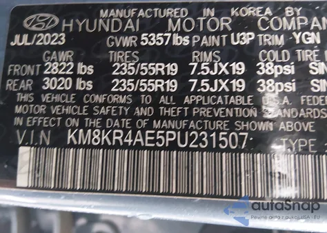 2023 Hyundai Ioniq 5 Limited from USA, damaged, VIN KM8KR4AE5PU231507